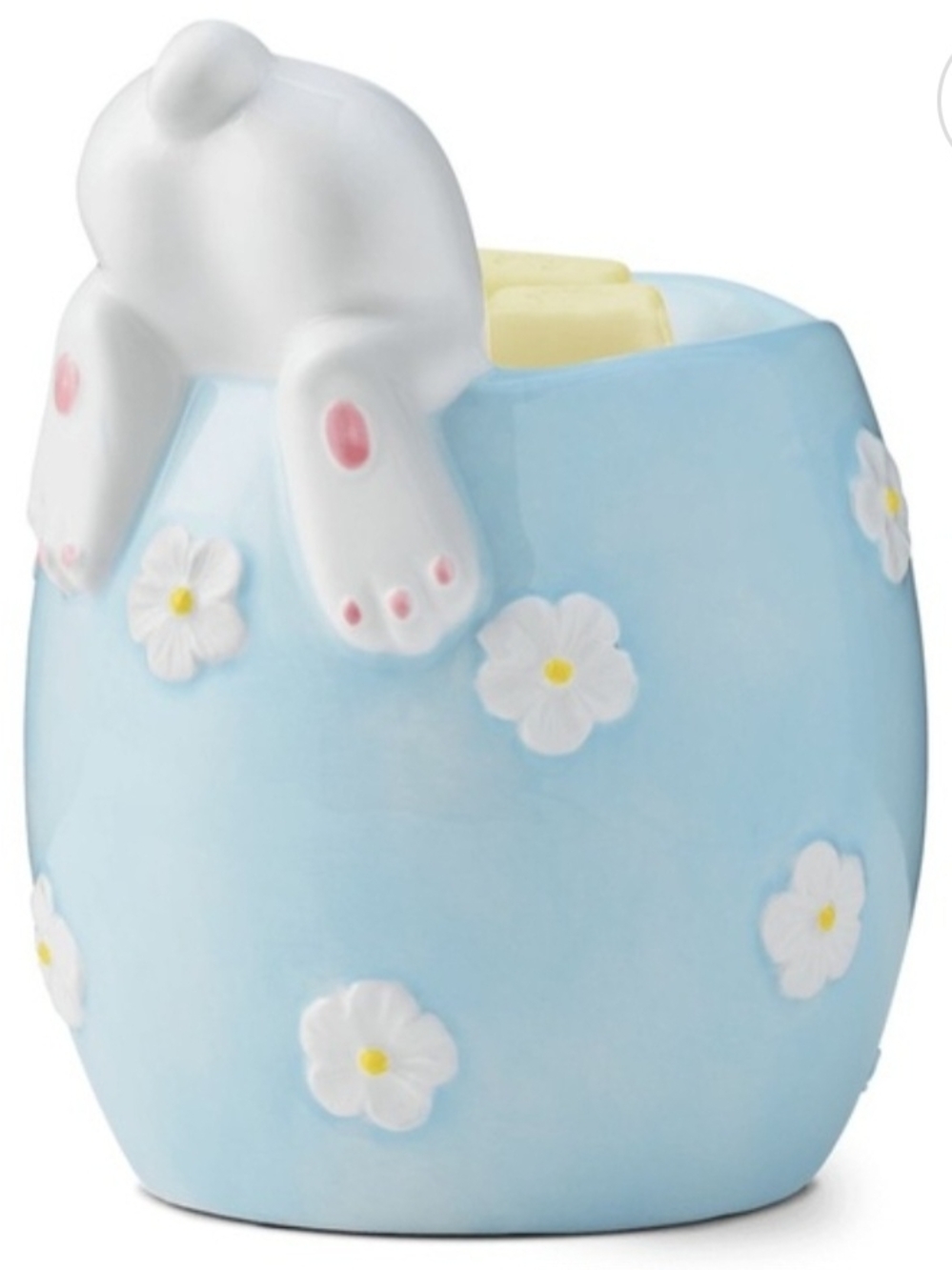 Scentsy Blue Floral Bunny Wax Warmer